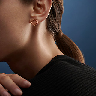 Vertige Cœur earrings, very small model | Hermès Australia